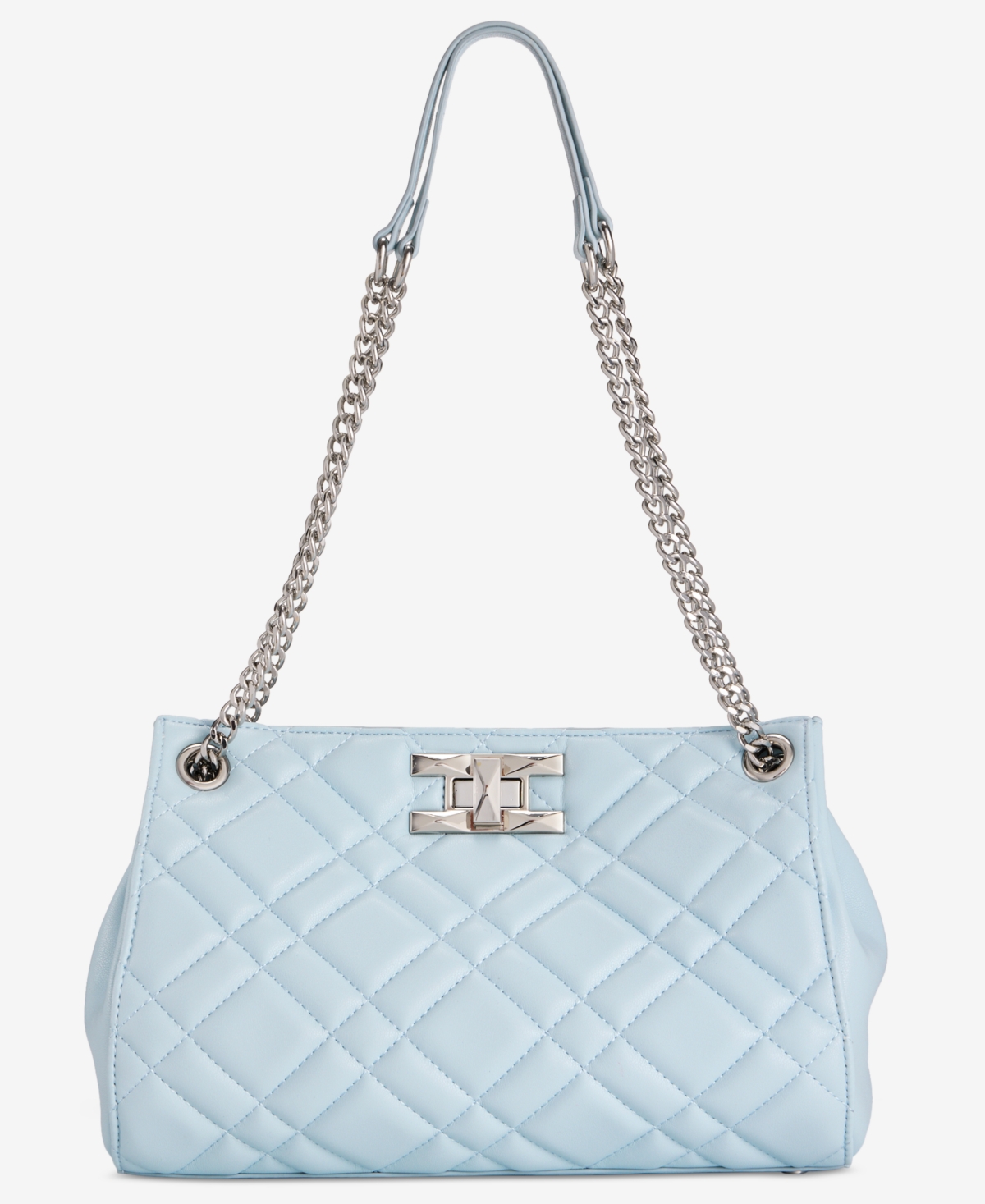 Harrper Medium Quilted Shoulder Bag, Exclusively at Macy's - Bliss Blue