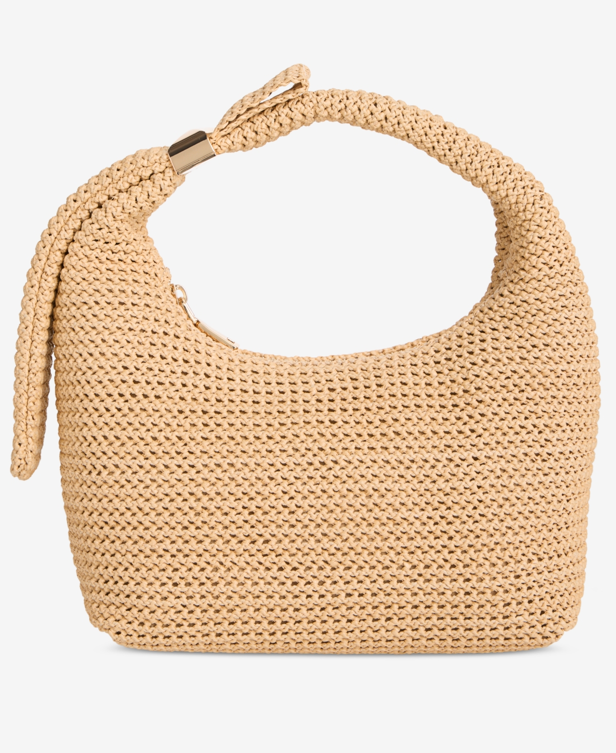 INC INTERNATIONAL CONCEPTS STAHCY SMALL STRAW HOBO BAG, EXCLUSIVELY AT MACY'S 