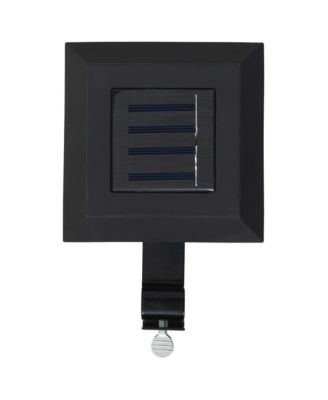 Outdoor Solar Lamps 6 pcs LED Square 4.7" Black