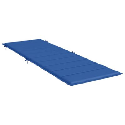 Sun Lounger Cushion Royal Blue Oxford fabric 73.2 x 22.8 x 1.6 in