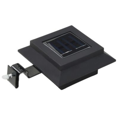 Outdoor Solar Lamps 6 pcs LED Square 4.7" Black