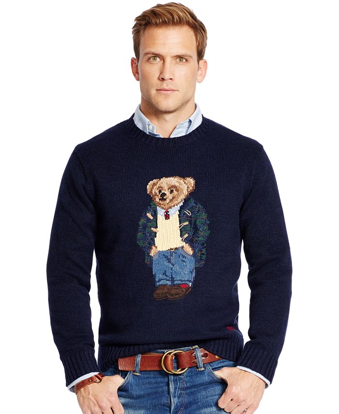 Polo Ralph Lauren Polo Bear Wool Sweater - Macy's