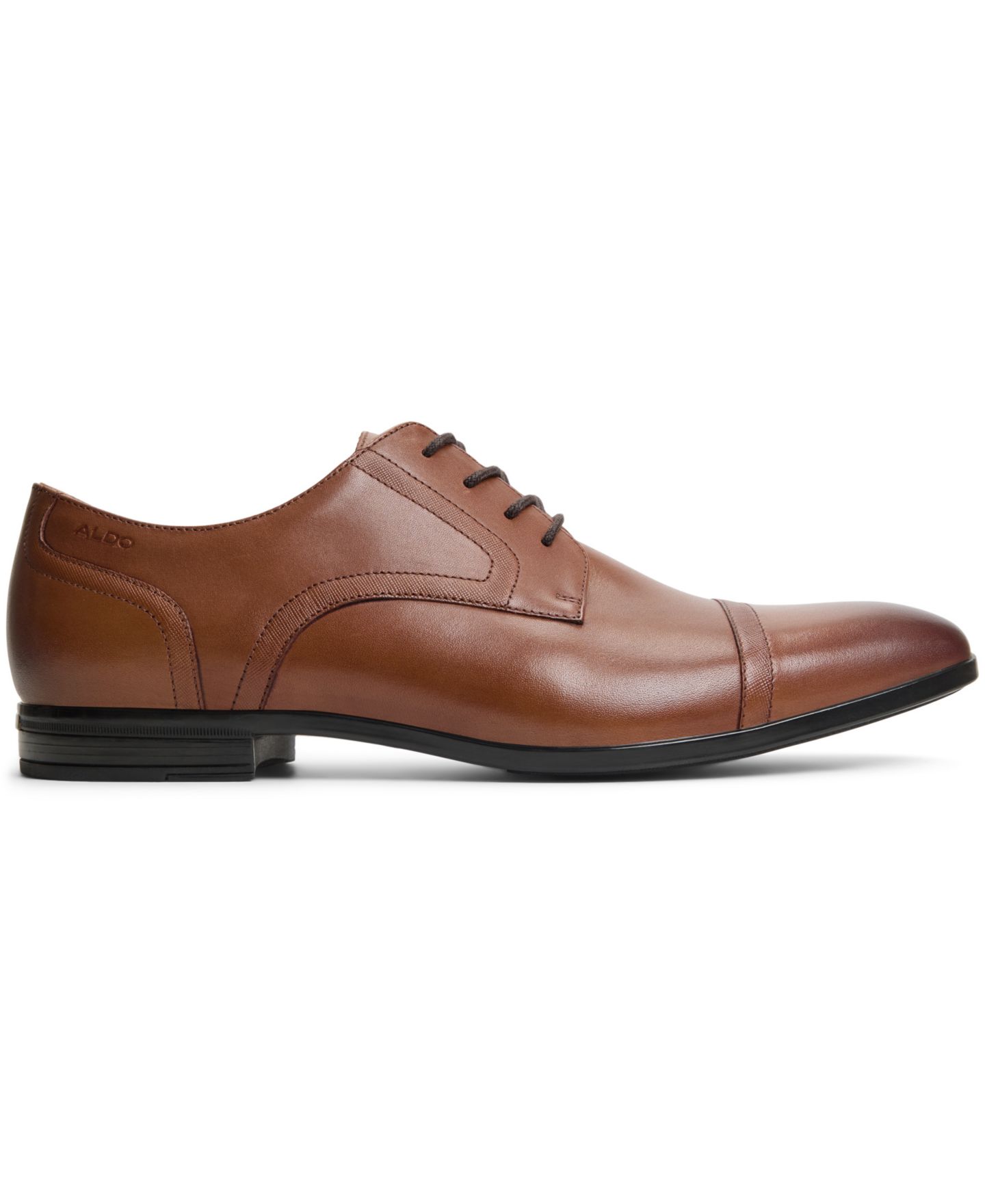 Мужские туфли ALDO Luigi Leather Derby Lace Up Dress Shoe, цвет: Рыжевато-коричневый — фото 5