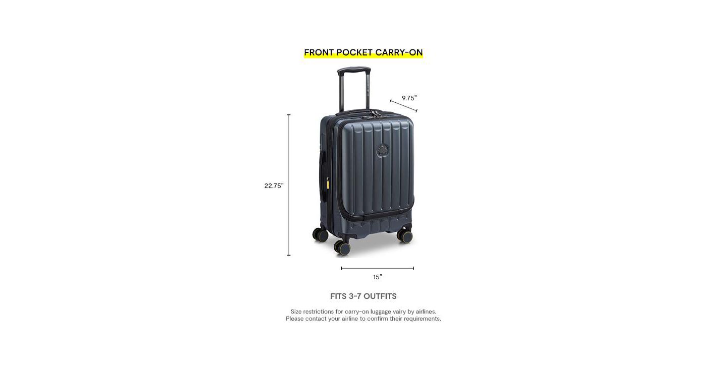 Чемодан Delsey Paris Shadow 6.0 Carry-on Front Pocket Spinner, цвет: Антрацитовый — фото 11