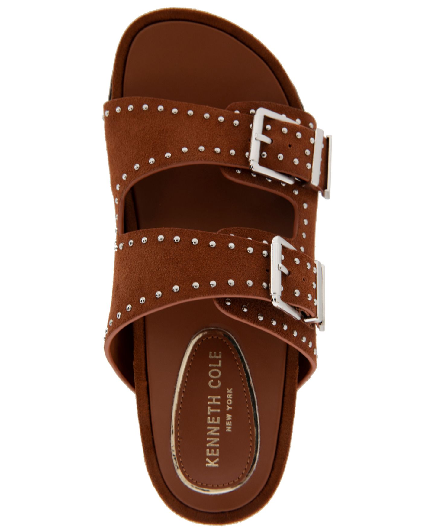 Женские сандалии Kenneth Cole New York Gradie Wedge, цвет: Коньячный замшевый — фото 4