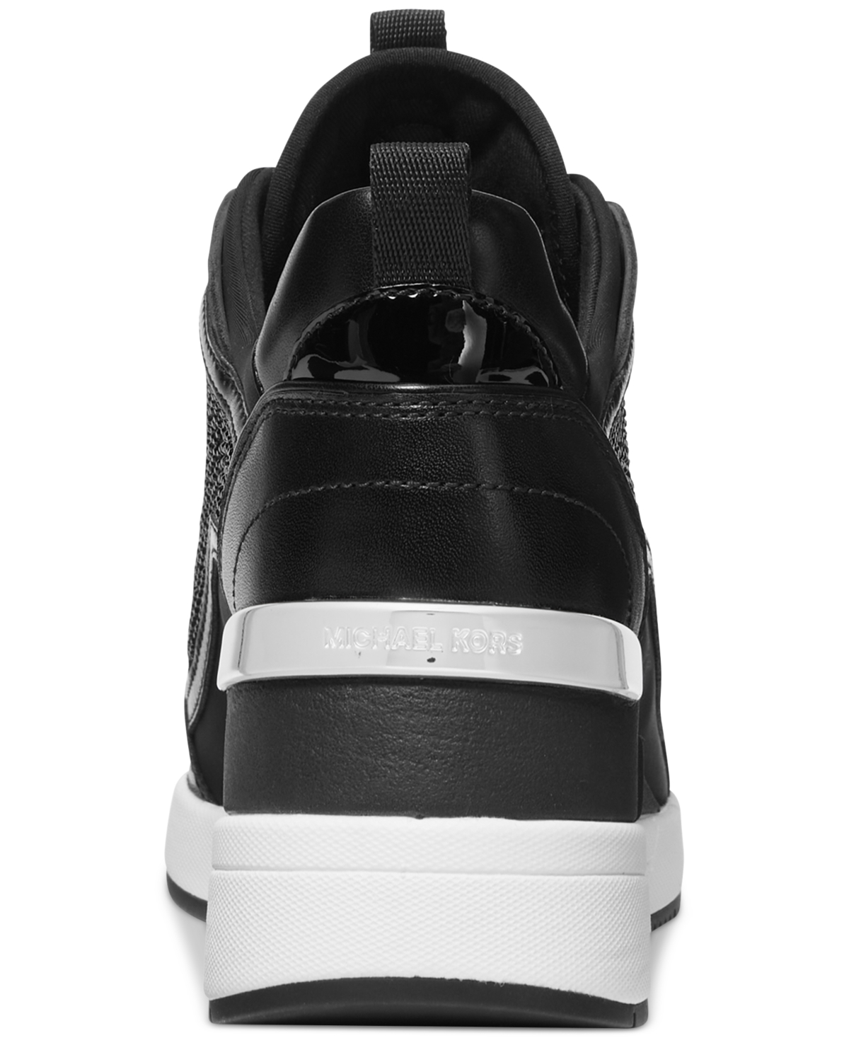 Michael Kors Michael  Women's Lolly Wedge Trainer Sneakers In Black