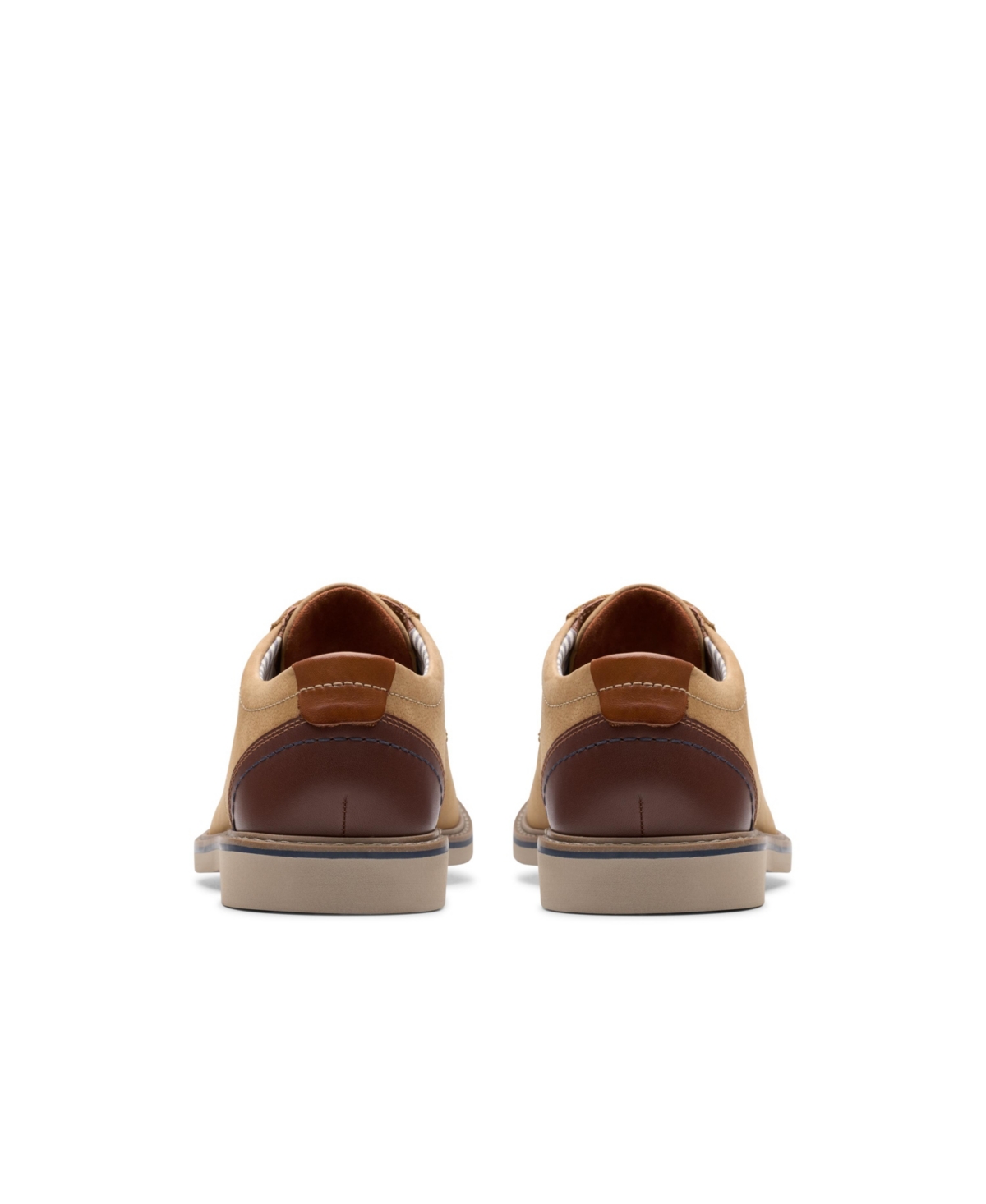 Clarks Collection Men's Radcliff Low Shoes In Light Tan Combi Nubuck