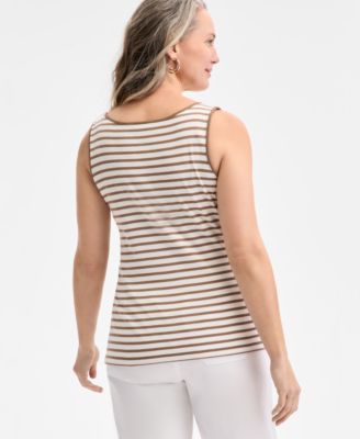 Women's Pima Cotton Scoop-Neck Tank Top, Exclusively at Macy's
