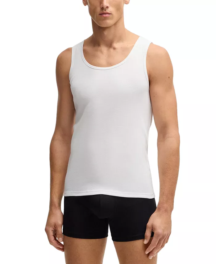 Men's 3-Pack Cotton Ribbed Classic Tank Tops - thumbnail 10