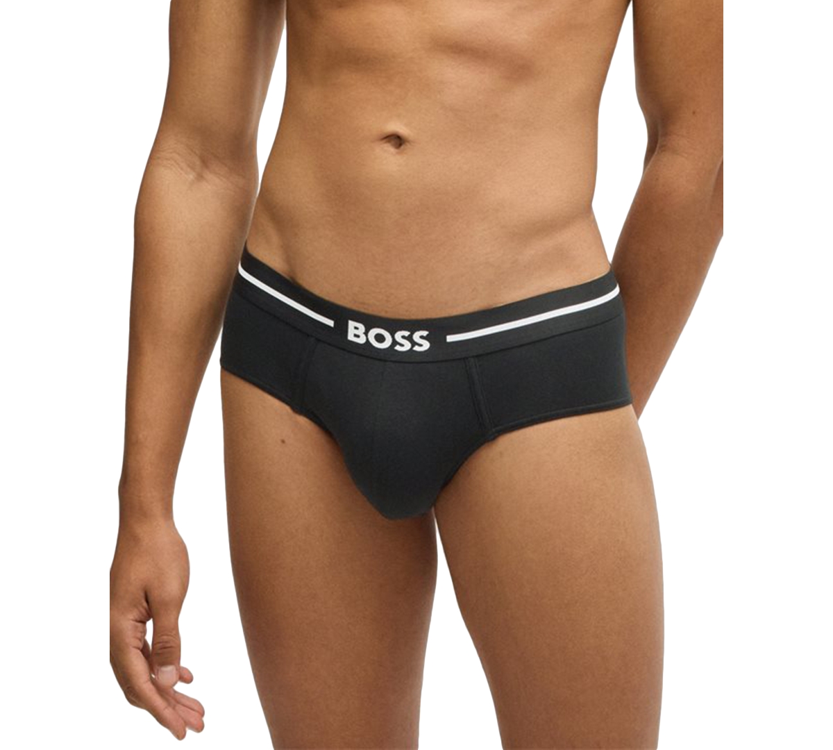 Hugo Boss Boss By  Men's 3pk. Bold Logo Hip Briefs In Blk