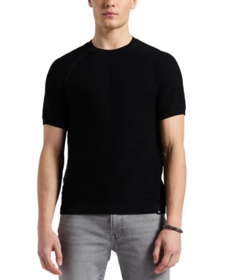 Men's Wipped Relaxed-Fit Textured-Knit Sweater