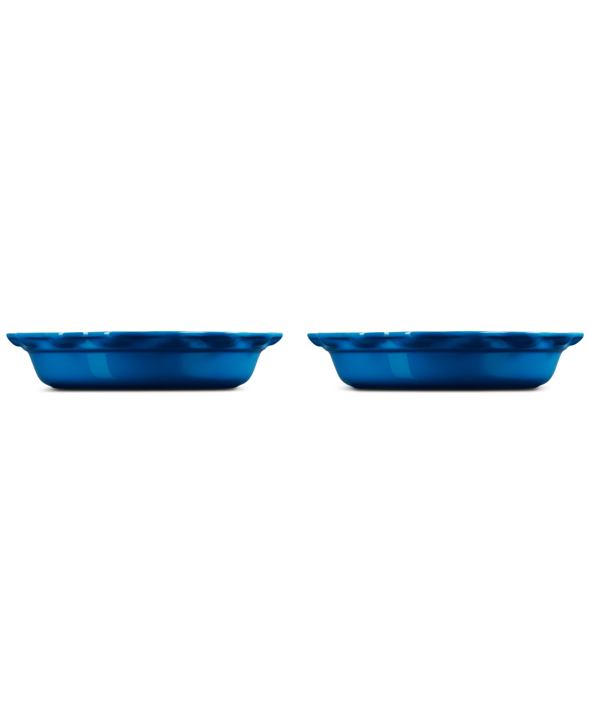 Le Creuset Set Of 2 9-inch Heritage Stoneware Pie Dishes In Marseille