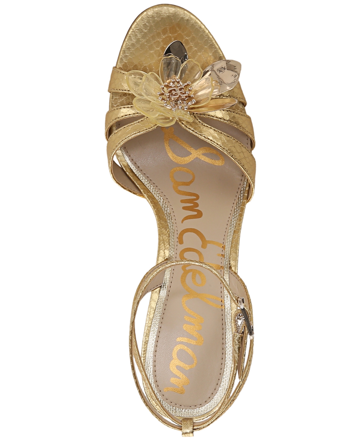 Sam Edelman Joanna Ankle Strap Sandal In Gold