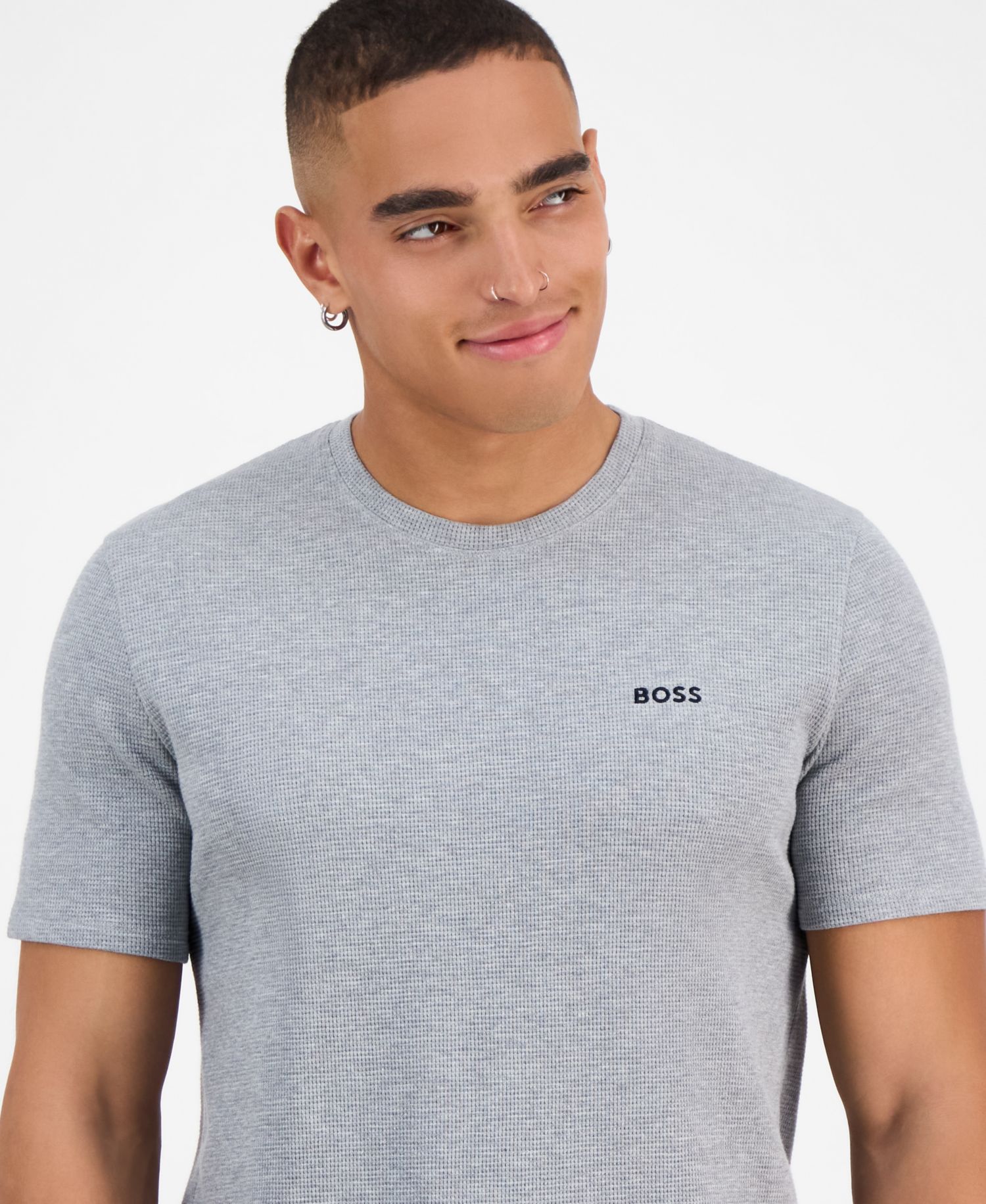 Men's Waffle-Knit Sleep T-Shirt