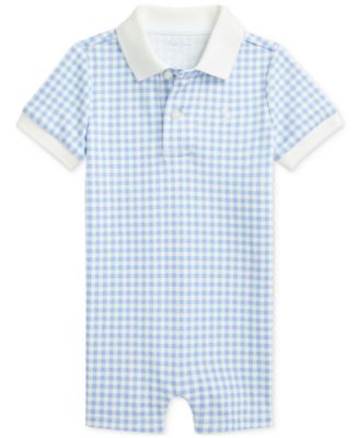 Baby Cotton Gingham Romper