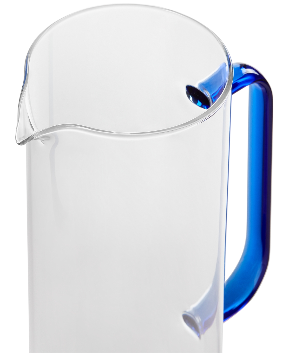 The Cellar Blue Handle Glass Pitcher, Exclusively At Macy's In Blue