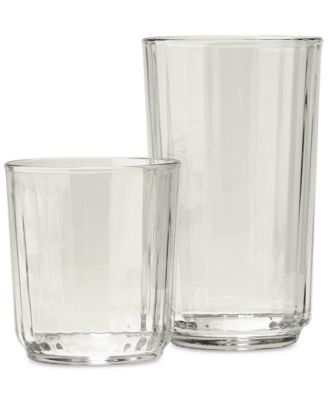 Fluted Glasses, Set of 8, Exclusively at Macy's