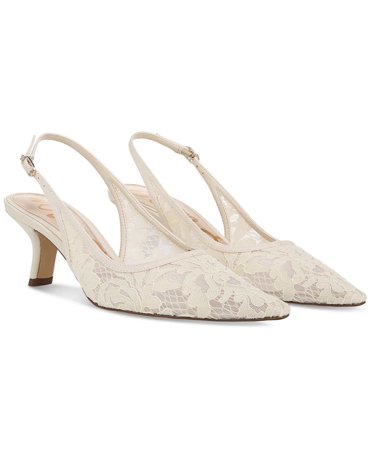 Sam Edelman Women's Bianka Mesh Slingback Pumps In Ivory
