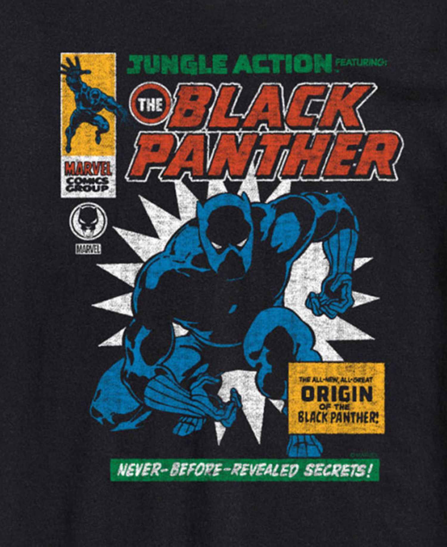 Men's Black Panther Short Sleeve T-Shirt