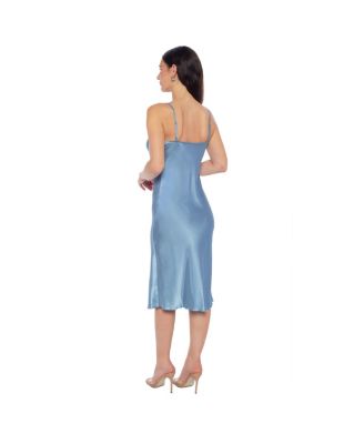 Women's Satin Midi Slip Dress