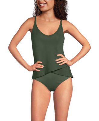 Women's Tulip Hem Tankini Top