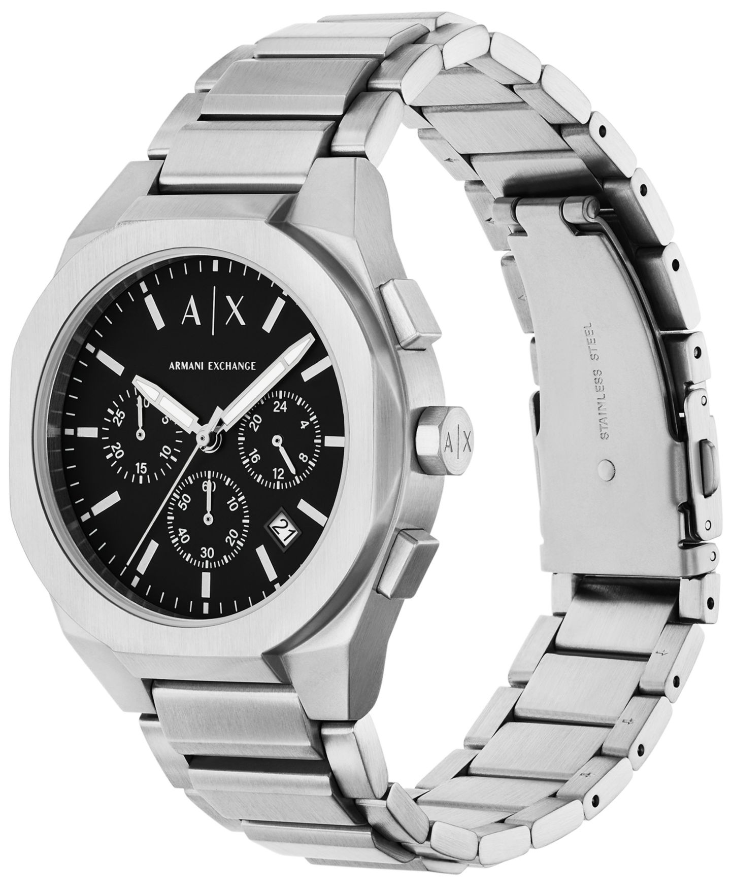Мужские кварцевые часы-хронограф A|X Armani Exchange из стали серебристого цвета, 42 мм — фото 4
