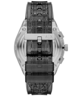 Men's Sync Quartz Chronograph Gray Polyurethane Watch, 44mm