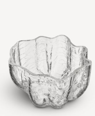 3.8" Crackle Crystal Glass Votive Bowl