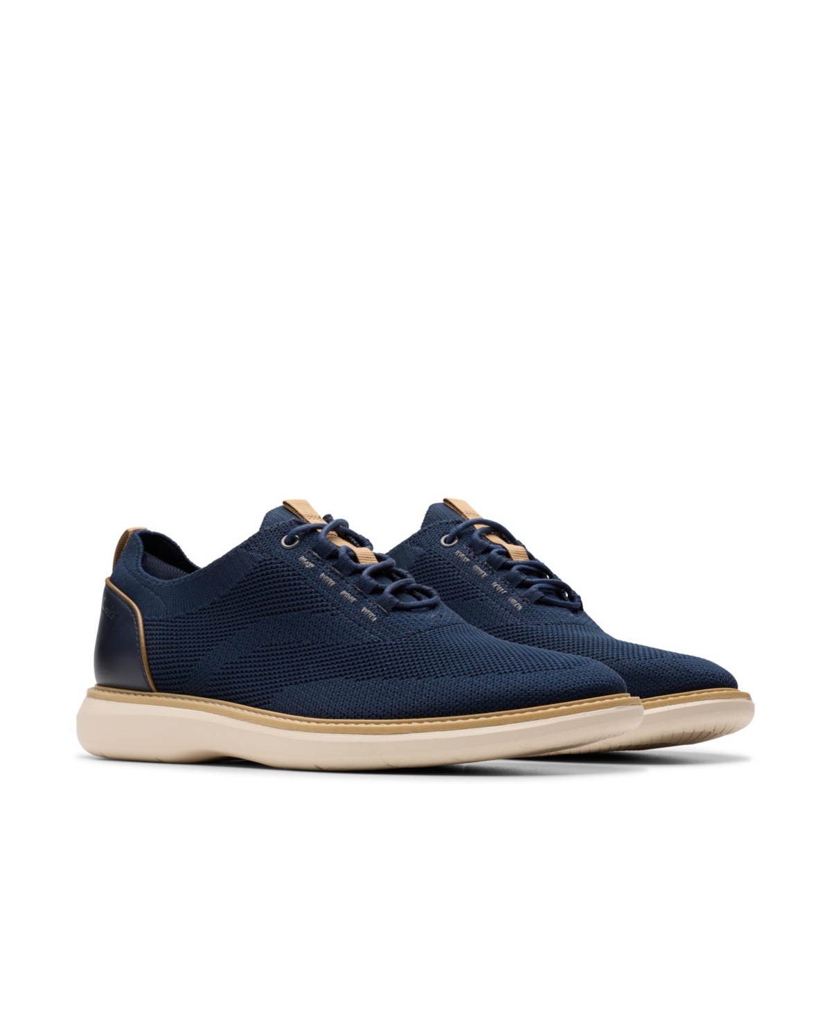 Clarks Men's Collection Brantin Knit Shoes In Navy Knit