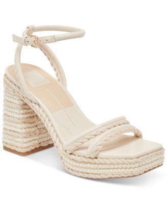 Dolce Vita - Women's Agnes Beaded Platform Dress Sandals