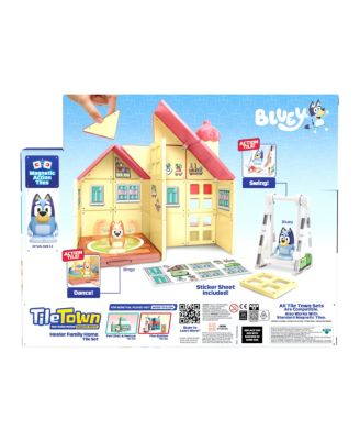 Bluey Heeler Home Magnetic Tiles Playset, 46 Piece
