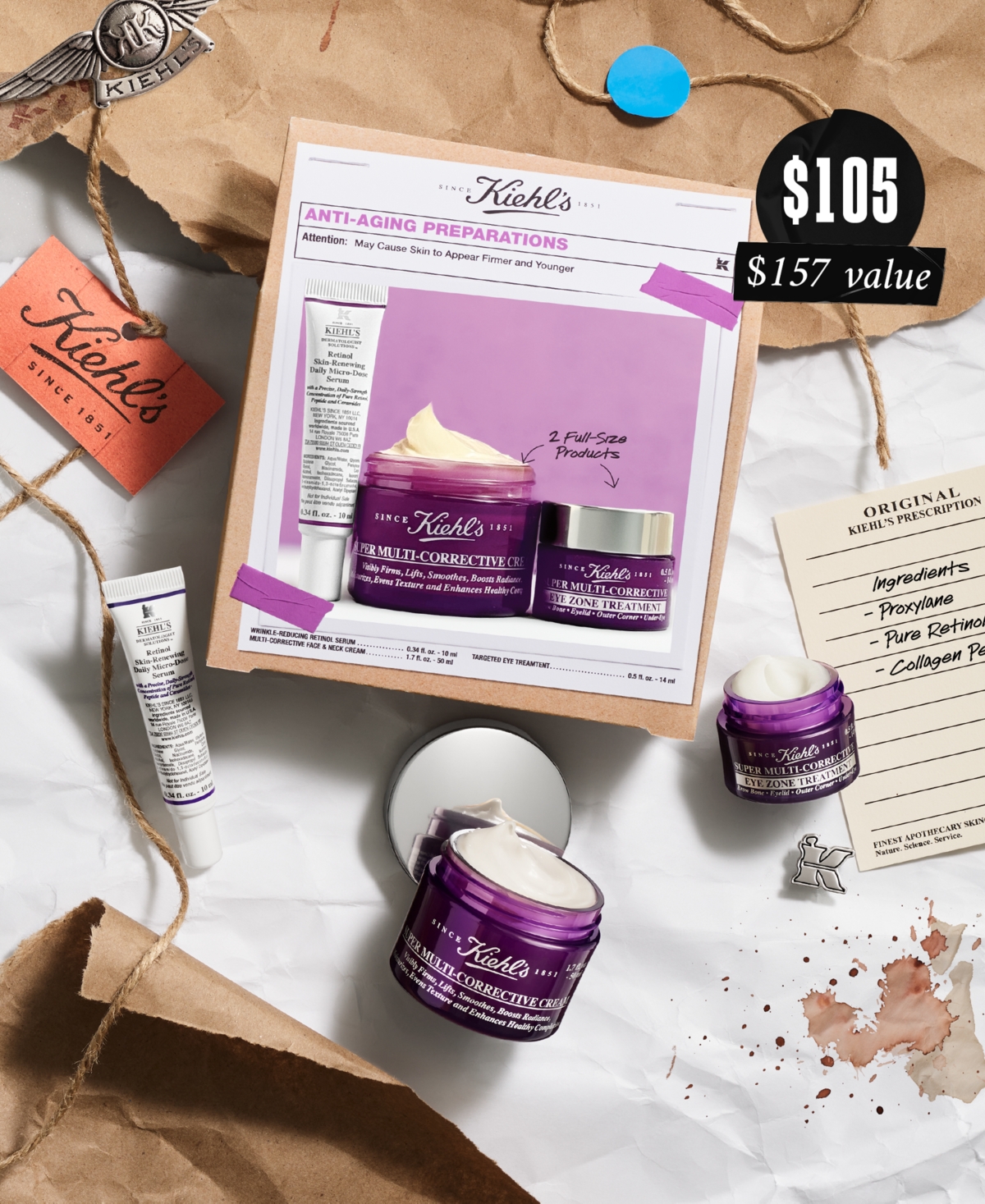Kiehl's Since 1851 3-pc. Super Multi-corrective Skincare Set In No Color