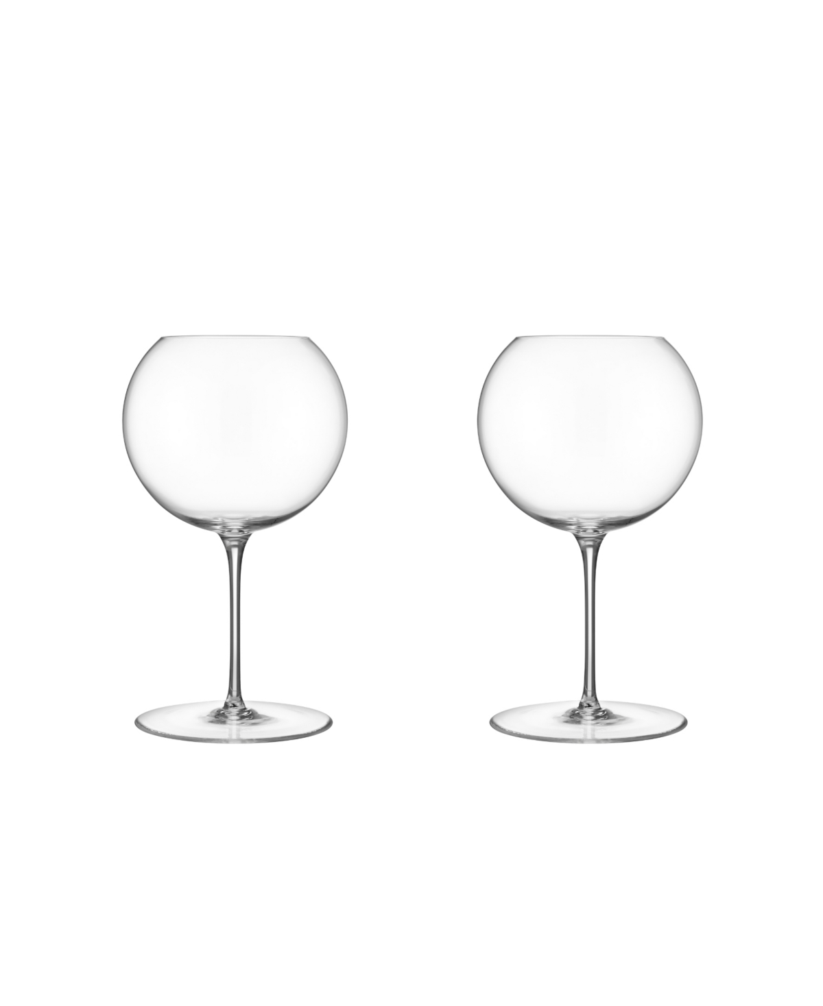 Orrefors Geometry 24.5 Oz. Red Wine Glasses, Set Of 2 In Clear