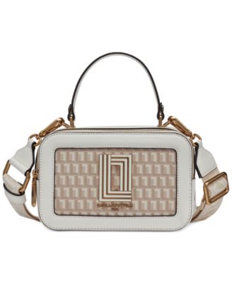 KARL LAGERFELD PARIS - Simone Small Coated Leather Lunchbox Crossbody