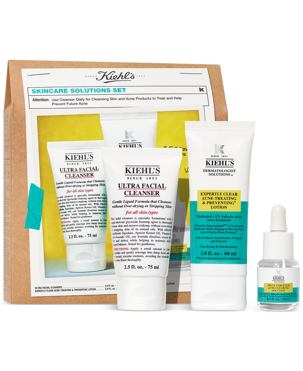Kiehl's Since 1851 3-pc. Skincare Solutions Set In No Color