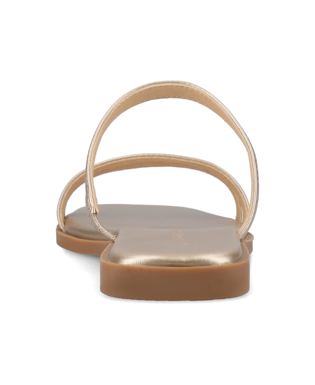Journee Collection Brisa Slide Sandal In Champagne
