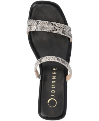 Women's Brisa Multi Strap Slip On Flat Sandals