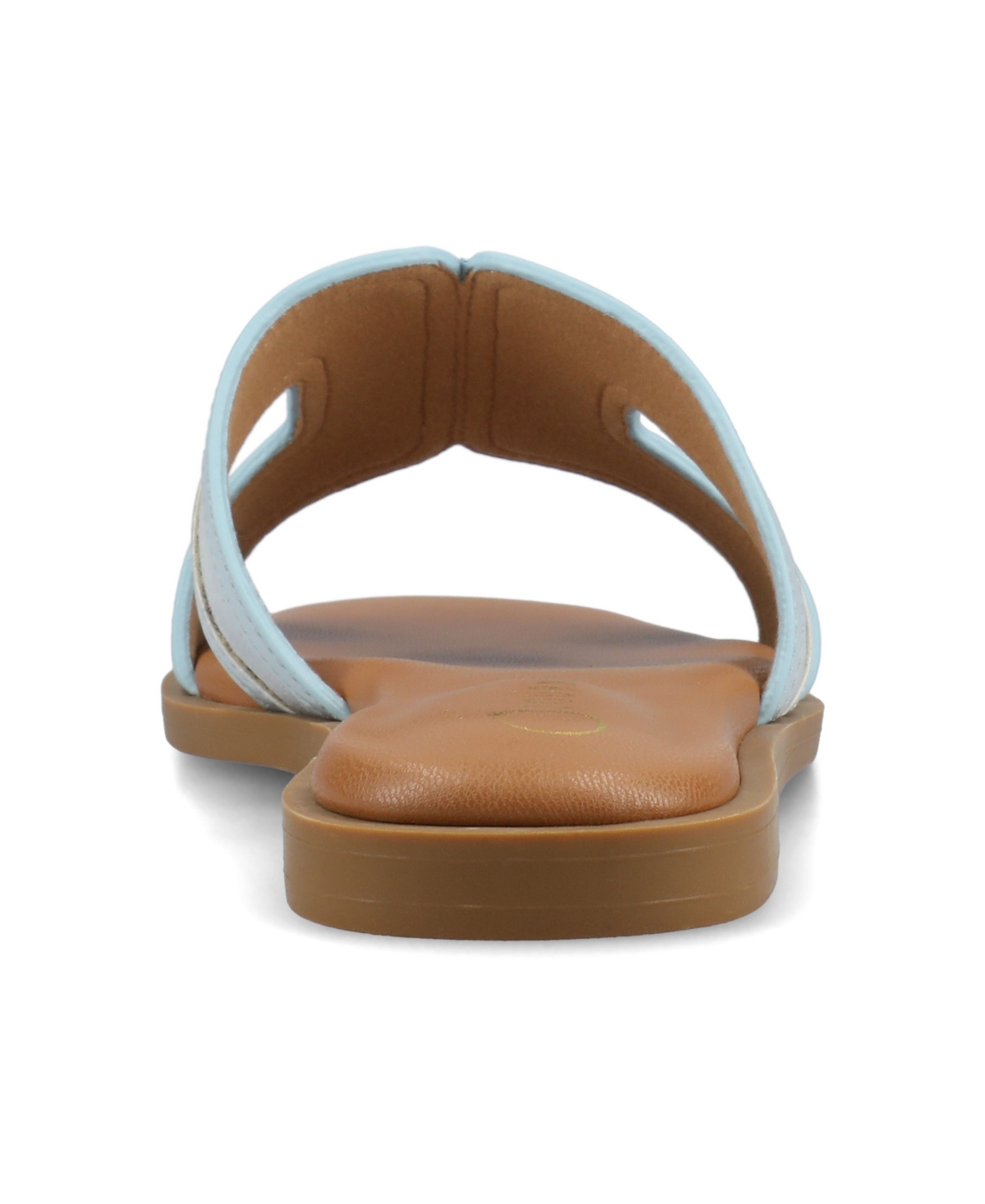 Journee Collection Primah Slide Sandal In Light Blue