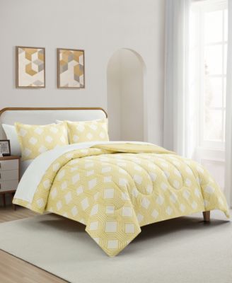 Aaron Geo Print 3-Pc. Comforter Sets, Exclusively at Macy's