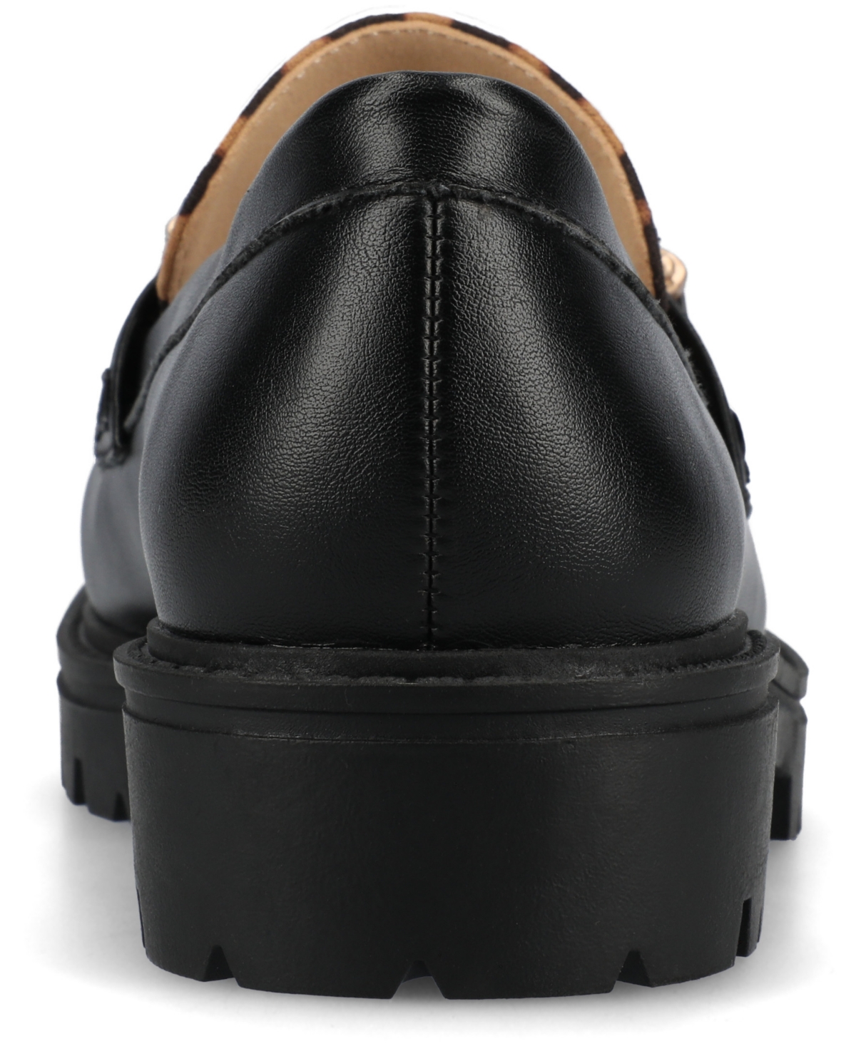 Journee Collection Women's Jessamey Lug Sole Round Toe Loafers In Leopard