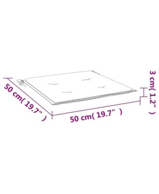 Chair Cushion Set of 2 Red Oxford fabric, Foam fiber Medium