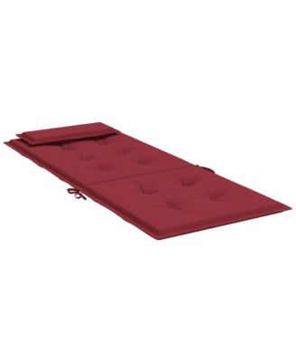 Highback Chair Cushions 6 pcs Wine Red Oxford Fabric