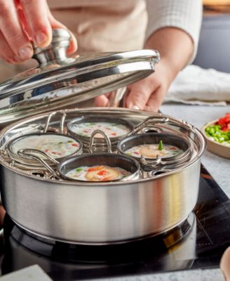 4-Cup Stainless Steel Egg Poacher Set