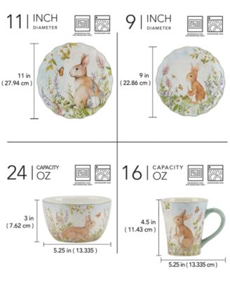 Easter Meadow 16-Pc. Dinnerware Set, Service for 4