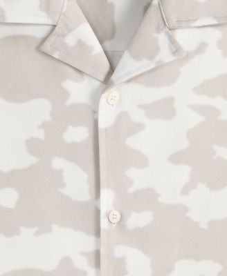Men's Glass Regular-Fit Camouflage Button-Down Camp Shirt, Macy's Exclusive