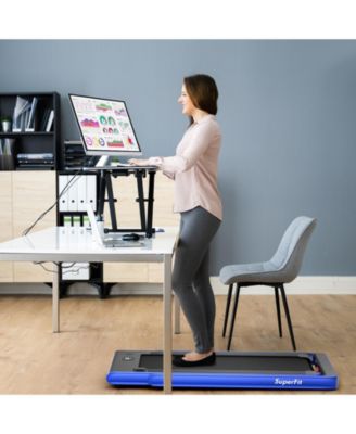 2.25 HP 2-in-1 Folding Walking Pad Treadmill with Dual Display and App Control