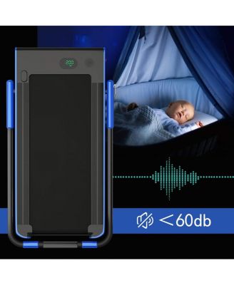 2.25 HP 2-in-1 Folding Walking Pad Treadmill with Remote Control and LED Display