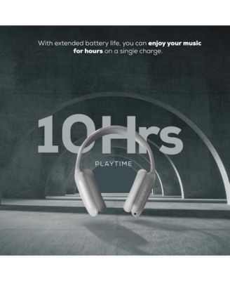 GabbaGoods Platinum Vibe Over Ear Stereo Sound Bluetooth Headphones with Built-In Mic