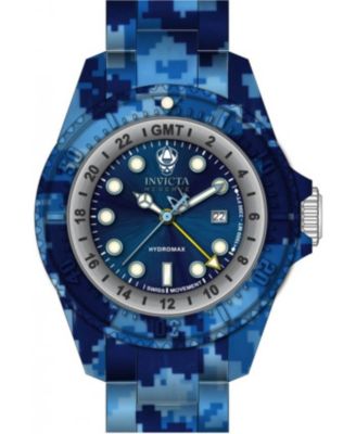 Men's 45940 Reserve Quartz 3 Hand Blue Dial Watch