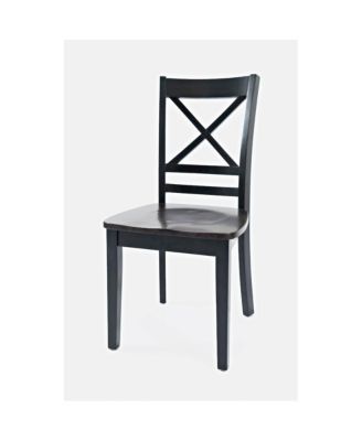 Asbury Park Solid Acacia Farmhouse X-Back Chair (Set of 2